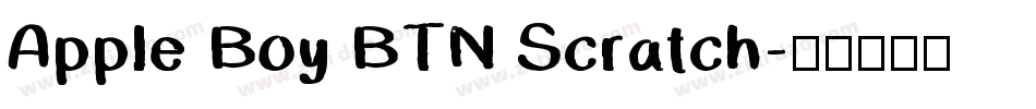 Apple Boy BTN Scratch字体转换